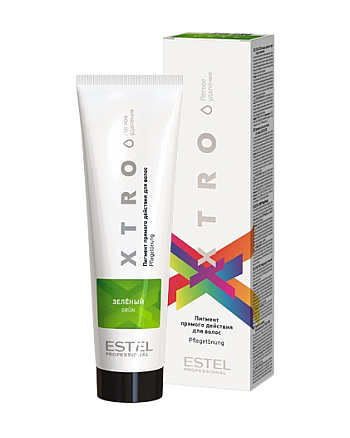 Estel Professional XTRO WHITE - Пигмент прямого действия для волос Зеленый 100 мл - hairs-russia.ru